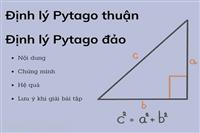 Định lý pytago là gì? Công thức và bài tập áp dụng
