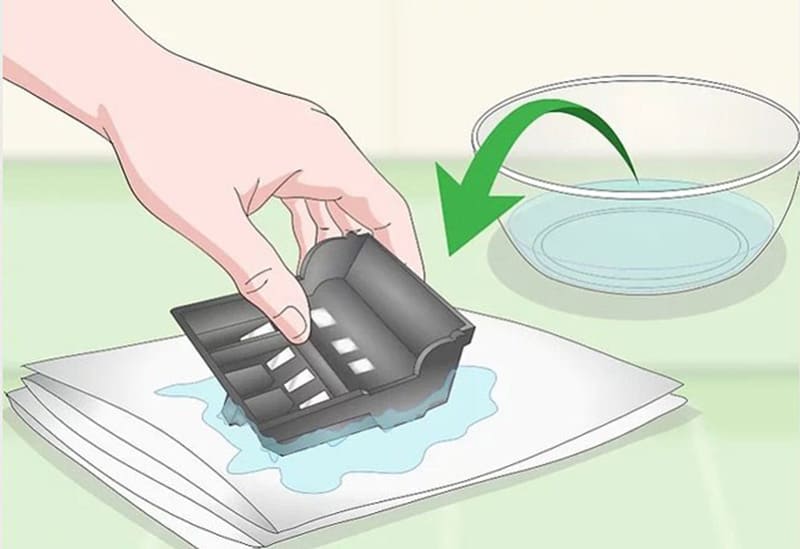vệ sinh đầu phun và trống in để cải thiện bản in