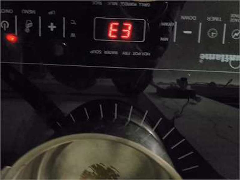 Lỗi E3 bếp từ